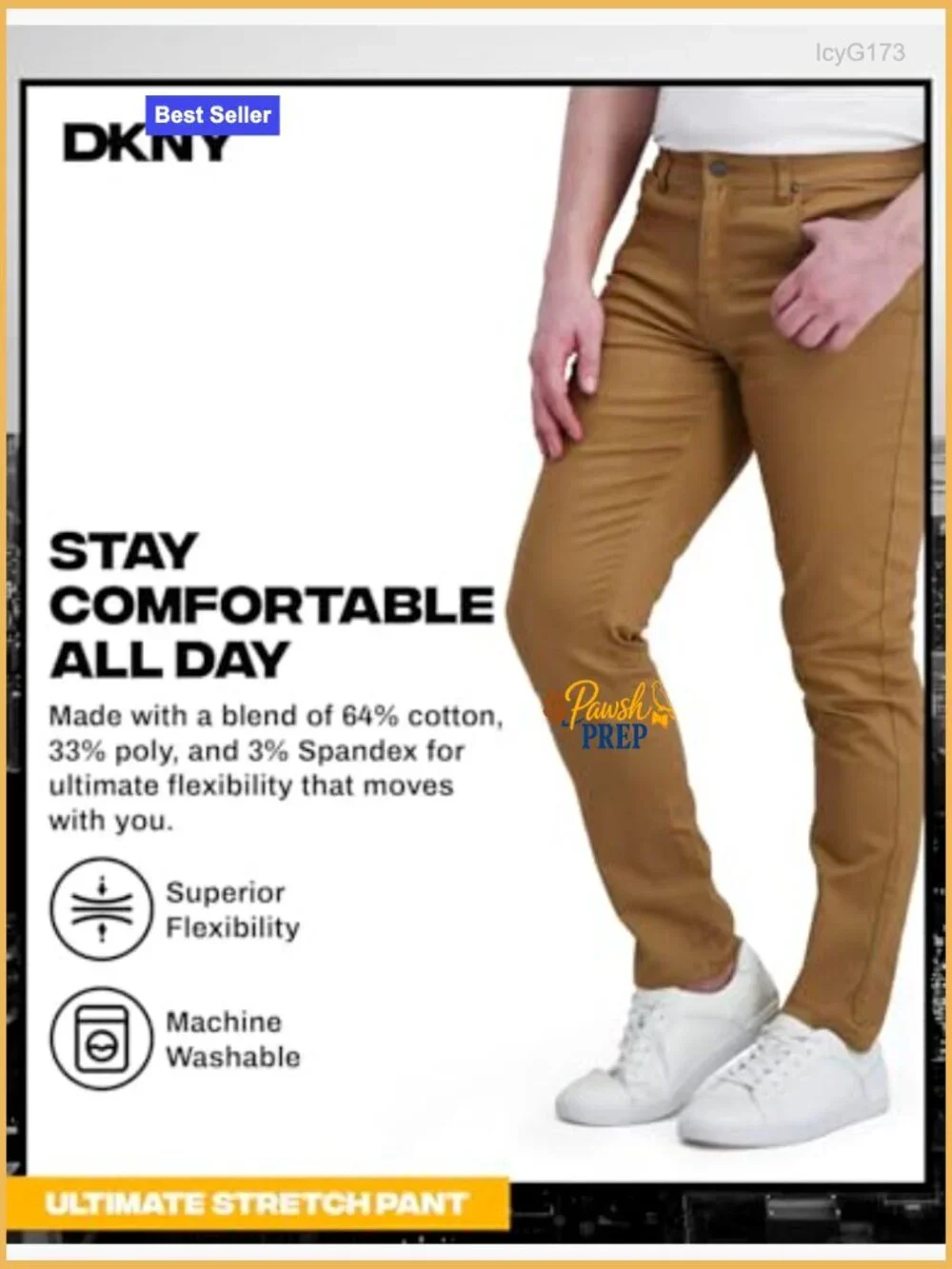 Slim Fit Ultimate Stretch Chinos - 5-Pocket Business Casual Slacks